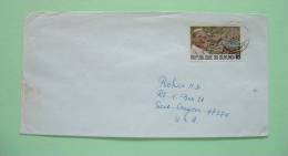 Burundi 1969 Cover To USA - Visit Of Pope Paul VI In Africa - View Of Vatican - Used Stamps
