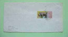 Burundi 1970 Cover To USA - Animal Rhinoceros - Used Stamps
