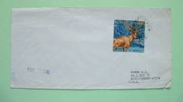 Burundi 1971 Cover To USA - Animals Gazelle Antilope Hartebeest - Gebruikt