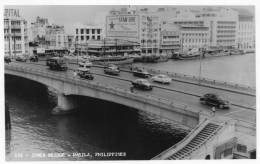 Jones Bridge Cars Philippines Old Real Photo Postcard - Philippines