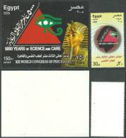 EGYPT BLOCK SS SOUVENIR SHEET & STAMP 2005 MNH** XIII WORLD CONGRESS OF PSYCHIATRY 5000 YEARS OF SCIENCE AND CARE - Ungebraucht