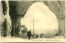 CPA  83 - OLLIOULES   Chapelle Gothique Du XIIIe Siècle   Voyagée 1919    Animation  (TBE) - Ollioules