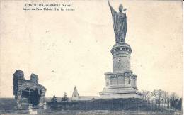 CHAMPAGNE ARDENNE - 51 - CHATILLON SUR MARNE - Statue Du Pape Urbain II Et Les Ruines - Châtillon-sur-Marne