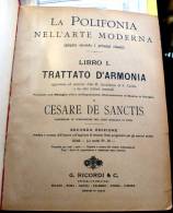 ITALIA 1886 - MANUALE DI POLIFONIA DEL DE SANCTIS - Otros & Sin Clasificación