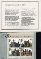 Expo London 1978 Bauwerke Great Britannia Block 1 O 4€ Präsentations-Pack Fogli Philatelic Bloc Architectur Sheet Bf UK - Hojas Bloque