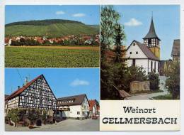 Allemagne--Heillbronn-Weinort GELLMERSBACH -Vues Diverses,cpm  éd Weinstube--Backerei Grimmeisen - Heilbronn