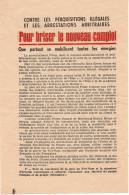 Tract Politique/ Parti Communiste Français/ Gouvernement PINAY/Viet-Nam/1952        VP499 - Ohne Zuordnung
