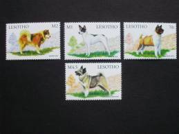 Lesotho 1441/4 ++ Mnh, Hunderassen Aus Aller Welt - Lesotho (1966-...)