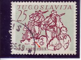 PARTISANS-VIS-25 DIN-WWII-ERROR-9-BURNING-RARE-CROATIA-YUGOSLAVIA-1964 - Gebraucht