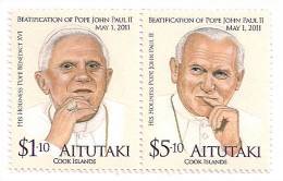 AITUTAKI // 2012 - Béatification Pape Jean Paul II -  2v Neufs // Mnh - Aitutaki