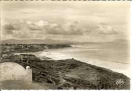 Delcampe - Francia--BIDART-CartaPhoto-Vue D'ensemble De La Plage,la Côte Basque Et Le Monts Espagnols--ELVE Nº 10284 - Bidart