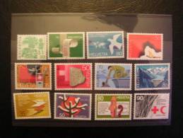 Suisse-lot De 12 Timbres -vendus Sous La Faciale (7,20 FS) - Unused Stamps