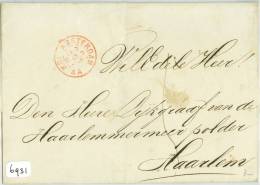 BRIEFOMSLAG Uit 1867 Van AMSTERDAM Aan De DIJKGRAAF V/d HAARLEMMERMEERPOLDER Te HAARLEM   (6931) - Briefe U. Dokumente