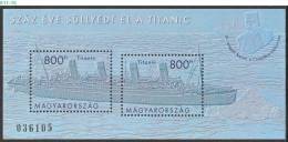 HUNGARY, 2012, 100 Years Since The Sinking Of The Titanic, Ship, MNH (**), Sc/Mi 4232 / Bl-345 - Ungebraucht