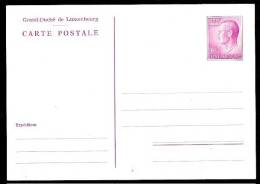 LUXEMBOURG  - ENTIER POSTAL 6F VIOLET NEUF - Stamped Stationery