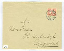 BRIEFOMSLAG Uit 1910 NVPH 51 Van GRONINGEN Naar GRIJPSKERK (6896) - Covers & Documents