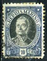 SAINT MARIN  122°  10c  Bleu  Centenaire De La Mort Du Capitaine-régent (10% De Lacote + 0,15 €) - Used Stamps