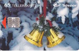 Norway, N137, Juleklokker, Christmas, CN : C8A027829,  2 Scans. - Norvegia