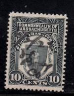 United States 10 Cent Commonwealth Of Massachusetts Stock Transfer Issue - Fiscale Zegels