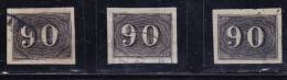 O) 1850 BRAZIL, SC 25 USED NICE LOT SINGLES, JUMBO MARGINS, 1ST CHOICE. - Ongebruikt