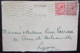 1926 Front Cover From Beckenham To Lyon France With 1d+1&1/2d - Cartas & Documentos