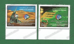 2002 UAE / EMIRATES ARABE / VAE ARABI - SHEIKH HAMDAN AWARD FOR MEDICAL SCIENCES 2v - MNH ** As Scan - Emirati Arabi Uniti