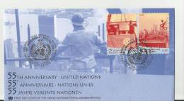 =schweiz  Uno  2000 - FDC