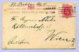 Post Card Postkarte Great Britain LONDON To VIENNA Wien  (814) - Other & Unclassified