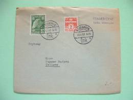 Denmark 1957 Cover  - Jelling Runic Stone - Brieven En Documenten