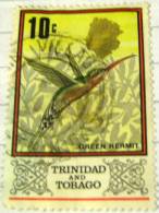 Trinidad And Tobago 1969 Green Hermit Bird 10c - Used - Trindad & Tobago (1962-...)