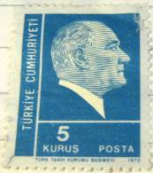 Turkey 1972 Kemal Ataturk 5k - Used - Used Stamps