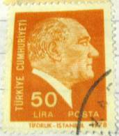 Turkey 1978 Kemal Ataturk 50l - Used - Used Stamps