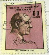 Turkey 1966 Kemal Ataturk 50k - Used - Oblitérés