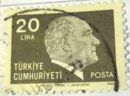 Turkey 1980 Kemal Ataturk 20l - Used - Usati