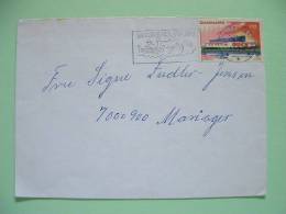 Denmark 1974 Cover To Mariager - Nordic House Reykjavik Iceland - Boat Fish Cancel - Storia Postale