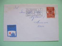 Denmark 1976 Cover To Grenaa - Emil Hansen Physiologist In Laboratory - Carlsberg Foundation - Label Flag - Lettres & Documents