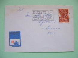 Denmark 1976 Cover To Grenaa - Emil Hansen Physiologist In Laboratory - Carlsberg Foundation - Label Flag - Briefe U. Dokumente