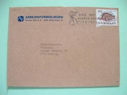 Denmark 1976 Cover To Kastrup - Cat - Man With Snake Cancel - Brieven En Documenten