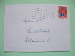 Denmark 1979 Cover To Kobenhavn - Abstract Design "impossible Object" Kind - Briefe U. Dokumente