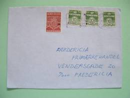 Denmark 1981 Cover To Fredericia - Tonder Lace Pattern - Briefe U. Dokumente