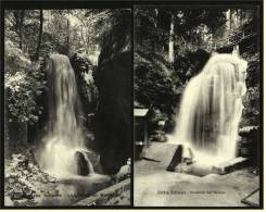 2 X Wasserfälle Bei Rathen  -   Amselfall + Lichtenhainer Wasserfall  -  Ansichtskarten Ca.1915    (1524) - Rathen