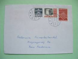 Denmark 1985 Cover To Fredericia - Lace - Silver Tankard - Lettres & Documents