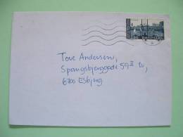 Denmark 1987 Cover To Esbjerg - Aalborg Harbor - Sailing Ships - Storia Postale