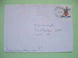 Denmark 1995 Cover To Kobenhavn - Folk High Schools - Heart Hat Flower - Storia Postale