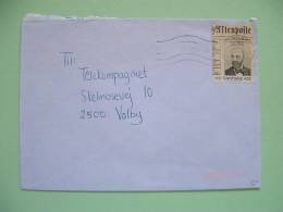 Denmark 2000 Cover To Valby - Newspaper - Prof. Deuntzer - Storia Postale