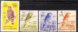 Myanmar 1964 Birds 4v Used - Myanmar (Birma 1948-...)