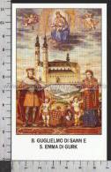 Xsa-10418 BEATO GUGLIELMO DI SANN E S. EMMA DI GURK CARINZIA Santino Holy Card - Religion &  Esoterik