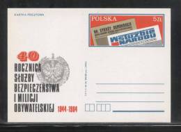 POLAND PC 1984 40 YEARS SERVING THE NATION MO MILITIA POLICE SB SECRET POLICE MINT - Polizei - Gendarmerie