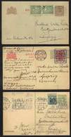 PAYS BAS / 1922-1927 - 3 ENTIERS POSTAUX COMMERCIAUX POUR L ALLEMAGNE (ref 3930) - Covers & Documents