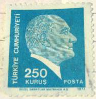 Turkey 1977 Kemal Ataturk 250k - Used - Used Stamps